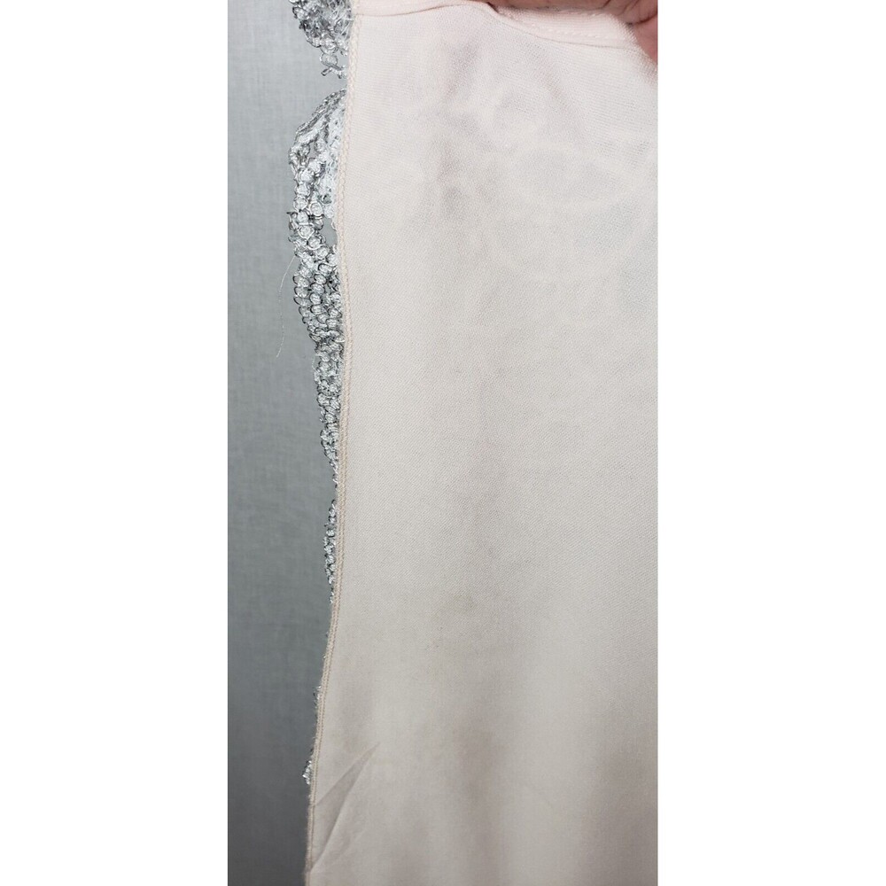 B. Darlin Dress Maxi Long Gown 10 Silver Lace Slit Prom New Years Party Holiday - Picture 8 of 8